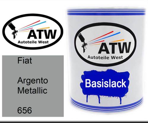 Fiat, Argento Metallic, 656: 1L Lackdose, von ATW Autoteile West.